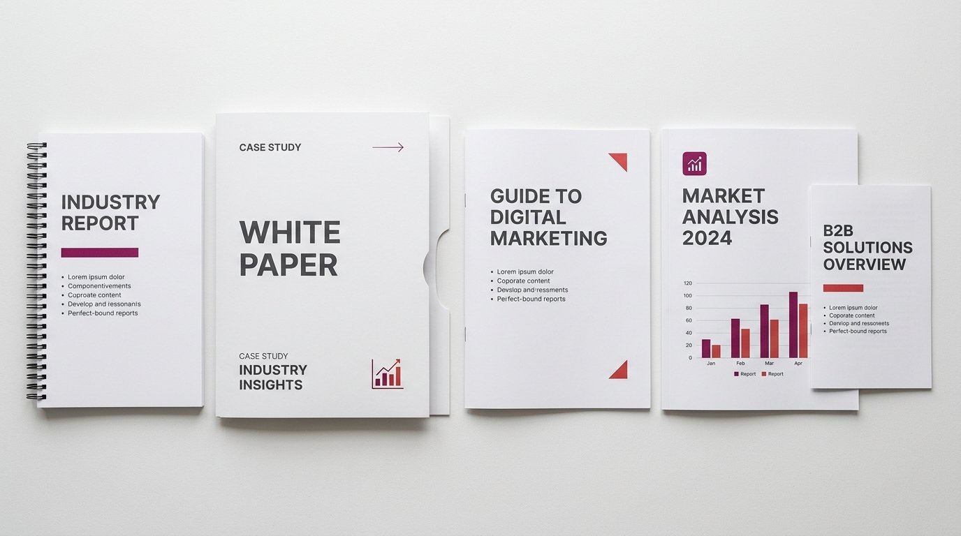 B2B-Content-Formate Whitepaper, Fallstudie und Produktvergleich für lange Sales-Cycles