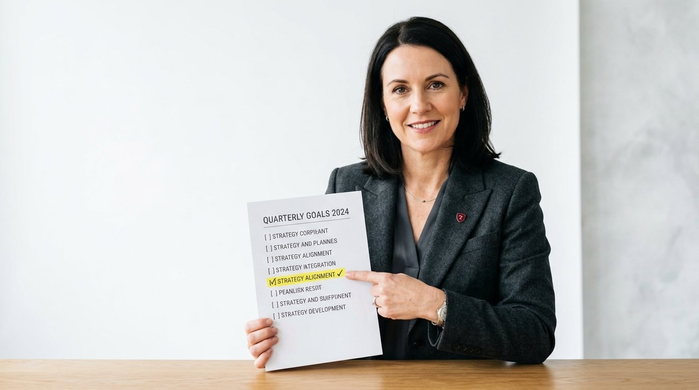 Erfahrene Beraterin zeigt typische Fehler in der Content-Strategie auf Checkliste